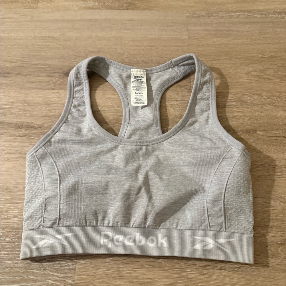 Reebok Women's Light Gray Sports Bra